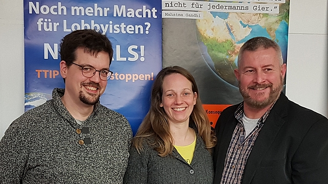 Von links: Die Bezirkstagsdirektkandidaten David Kiening (Stimmkreis 123) und Dr. Katharina Graunke (Stimmkreis 124) sowie der Landtagsdirektkandidat Wilhelm Streit (Stimmkreis 123). Von links: Die Bezirkstagsdirektkandidaten David Kiening (Stimmkreis 123) und Dr. Katharina Graunke (Stimmkreis 124) sowie der Landtagsdirektkandidat Wilhelm Streit (Stimmkreis 123).