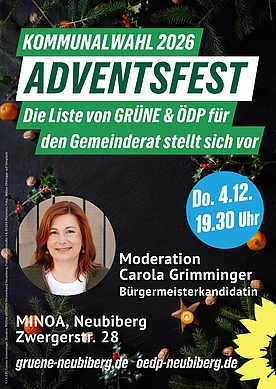 Adventsfest - Liste von Grüne & ÖDP stellt sich vor