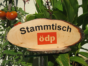 ÖDP-Stammtisch-Schild ;-)