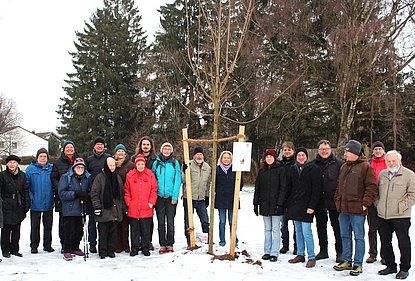 Einweihung des Mahnmals als Erinnerung an Ursula Esau am 10.1.2026. Einweihung des Mahnmals als Erinnerung an Ursula Esau am 10.1.2026.